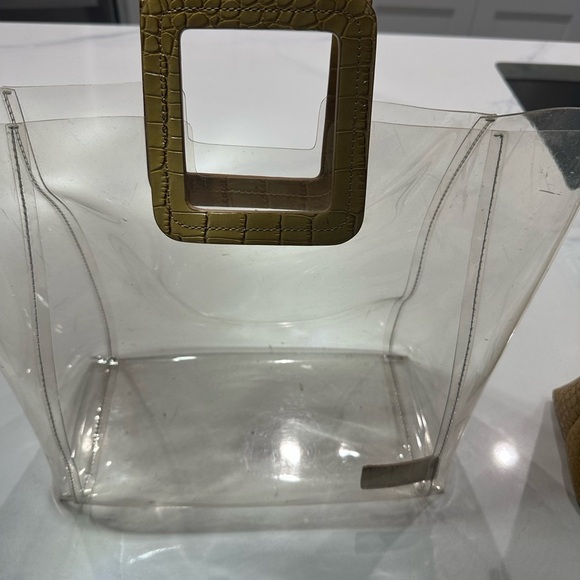 STAUD Tan Transparent Tote with Square Handle - Picture 4 of 7